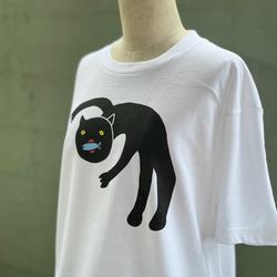 【巨匠動物園】クロネコさんTシャツ 3枚目の画像