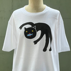 【巨匠動物園】クロネコさんTシャツ 1枚目の画像