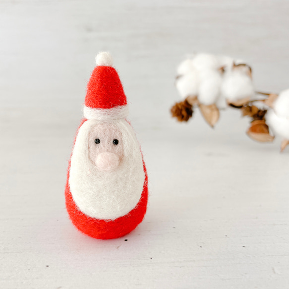 つぶらな瞳のサンタさん(ミニ) 羊毛フェルト woolwool 通販 18218139