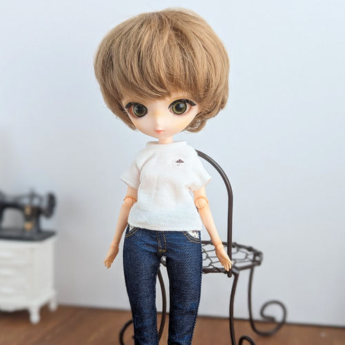 1231※ハルモニアブルームアウトフィット※単品※白のTシャツ・キノコ※1/6 