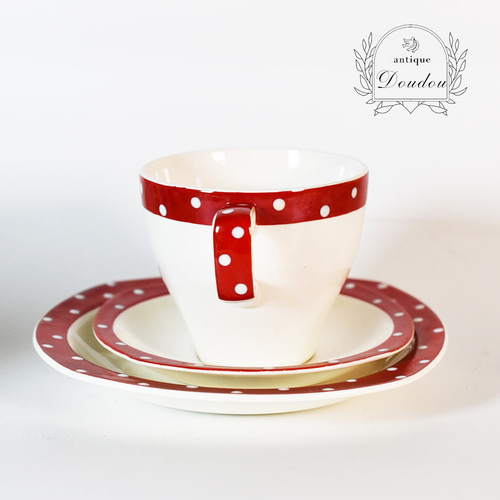 MIDWINTER ミッドウィンター レッドドミノ カップ＆ソーサー