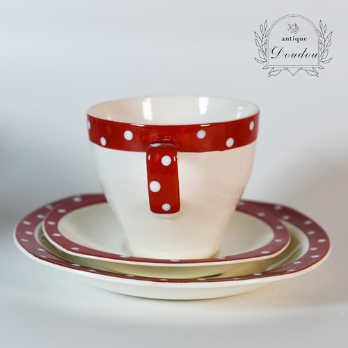 MIDWINTER ミッドウィンター レッドドミノ カップ＆ソーサー トリオ