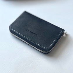 オーダー品]薄くて小さなフラグメントケース 【ブラック】 イタリアン