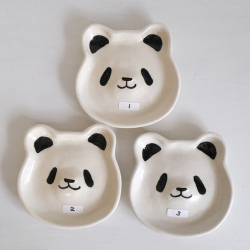 パンダ顔小皿 小皿 naocraftworks 通販 18218438｜Creema(クリーマ)