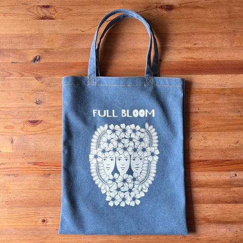 VINTAGE SERIES】FULL BLOOM tote bag A3トート シルクスクリーン印刷