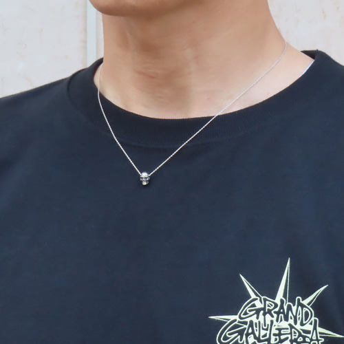 シルバー925 ネックレス シルバー 髑髏 ドクロ ヘッドフォン プレゼント スカルネックレス シルバー925 【刻印無料】 スカル 骸骨 ドクロ