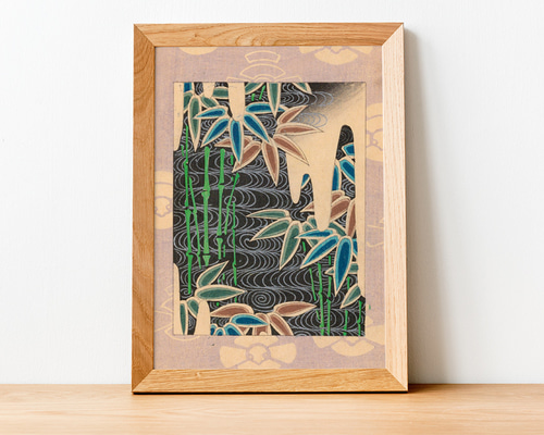 屋」brand 「菊水」 日本伝統絵画 A4サイズ インテリア 直筆 屋」brand