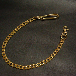 純銀メッキ燻し磨き仕上げウォレットチェーン(S字カン鋳物)日本製