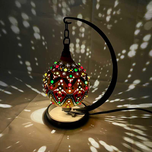 ひょうたんランプ《光の果実～ラスタカラー》 スタンドライト