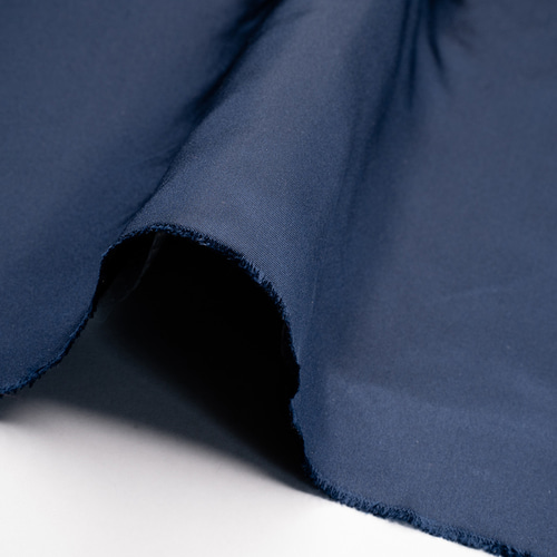 Drawer シルクタフタ テントカラーシャツ ネイビー38 美品〉Drawer