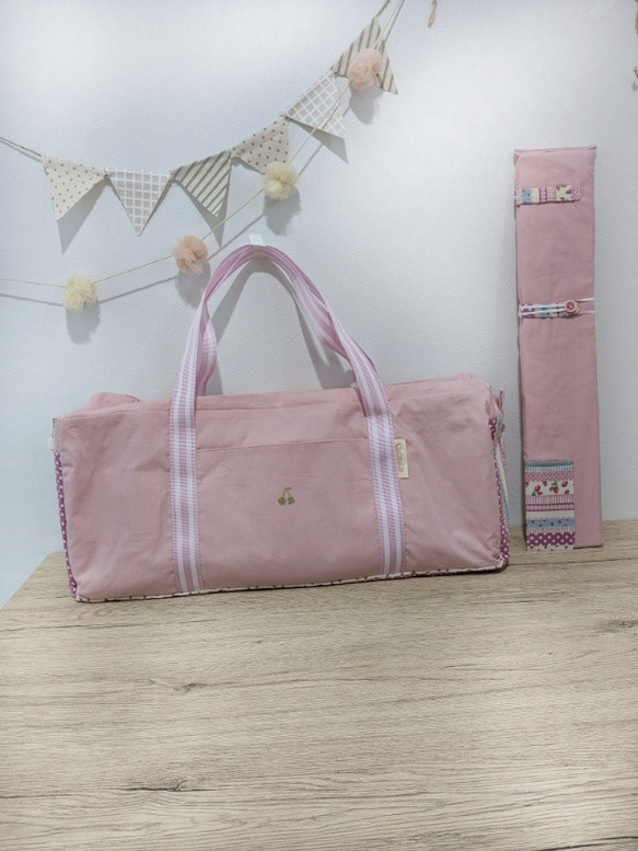 受注生産】新体操バッグ（小）新体操ボストンバッグ リボン