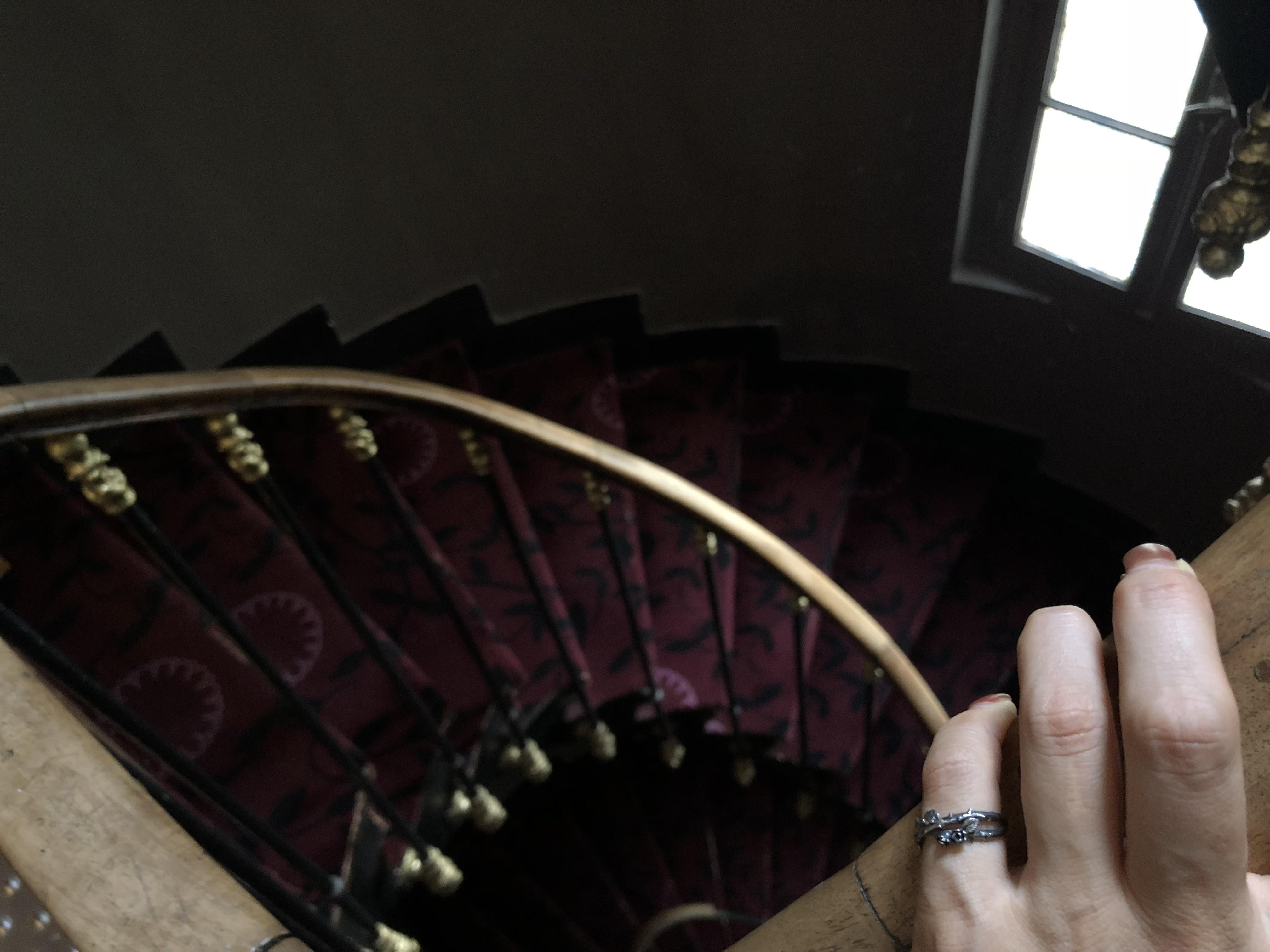 か細い薔薇リング　繊細　ユニーク　個性的　面白　つけっぱなし　華奢　シルバー925　クセつよ　独創的