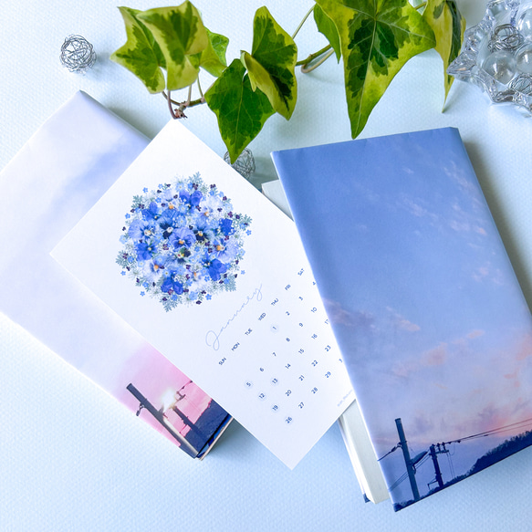 2025押し花カレンダー 手帳サイズ カレンダー acan_thus 通販