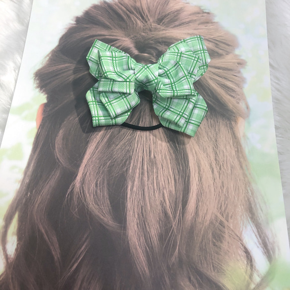 【ハンドメイド】ちょうちょ⚮̈リボンヘアゴム２点セット ハンドメイド】ちょうちょ⚮̈リボンヘアゴム2点セット