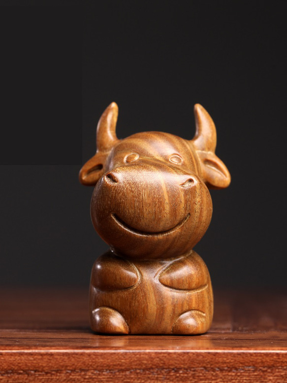 木製牛の彫刻 （木彫りの水牛 – the ETHNORTH GALLERY）