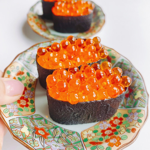 本物そっくりな いくらの軍艦巻き お寿司 食品サンプル ディスプレイ 2