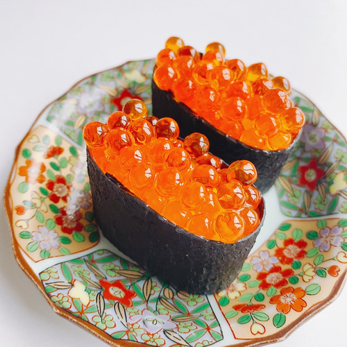 本物そっくりな いくらの軍艦巻き お寿司 食品サンプル ディスプレイ 2
