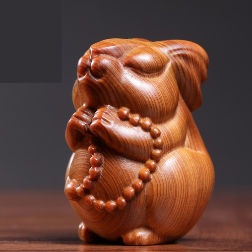 開運✨十二支】天然香木 崖柏 木彫りチャーム 干支 守り飾り 全12種