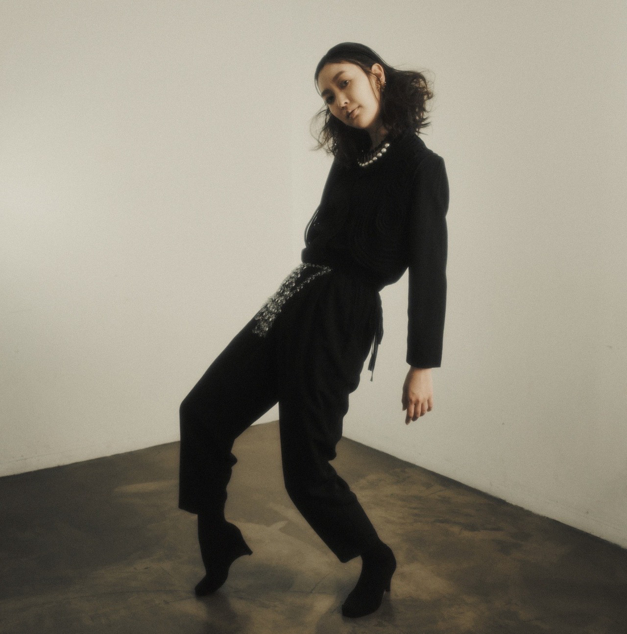 vintage embroidery vest jumpsuit