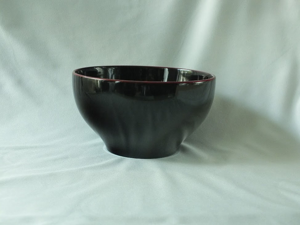 [お椀]　４寸2分木地呂塗椀　木製漆塗（24090607）