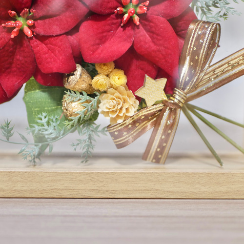 ポインセチアの花束 プリザーブドフラワー nozomi 通販 18219854