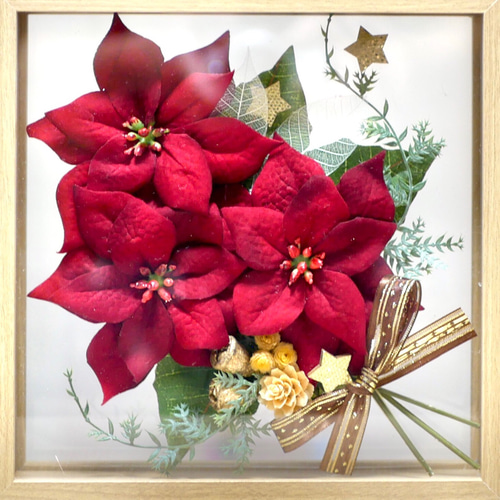 ポインセチアの花束 プリザーブドフラワー nozomi 通販 18219854