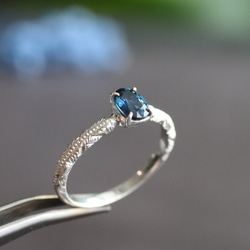 希少 天然非加熱サファイアリング・指輪 シルバー925K14金WG 673cfc9267ae54810fd1819e743843