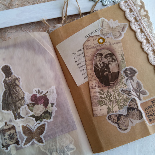 ハンドメイド コラージュノート 雑記帳 その他雑貨 misa1960 通販