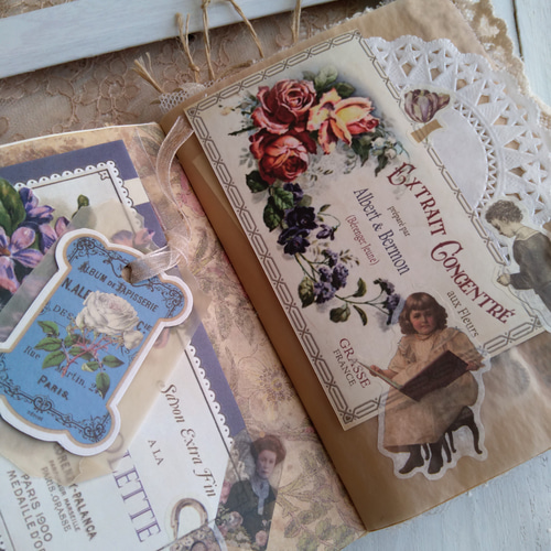 ハンドメイド コラージュノート 雑記帳 その他雑貨 misa1960 通販