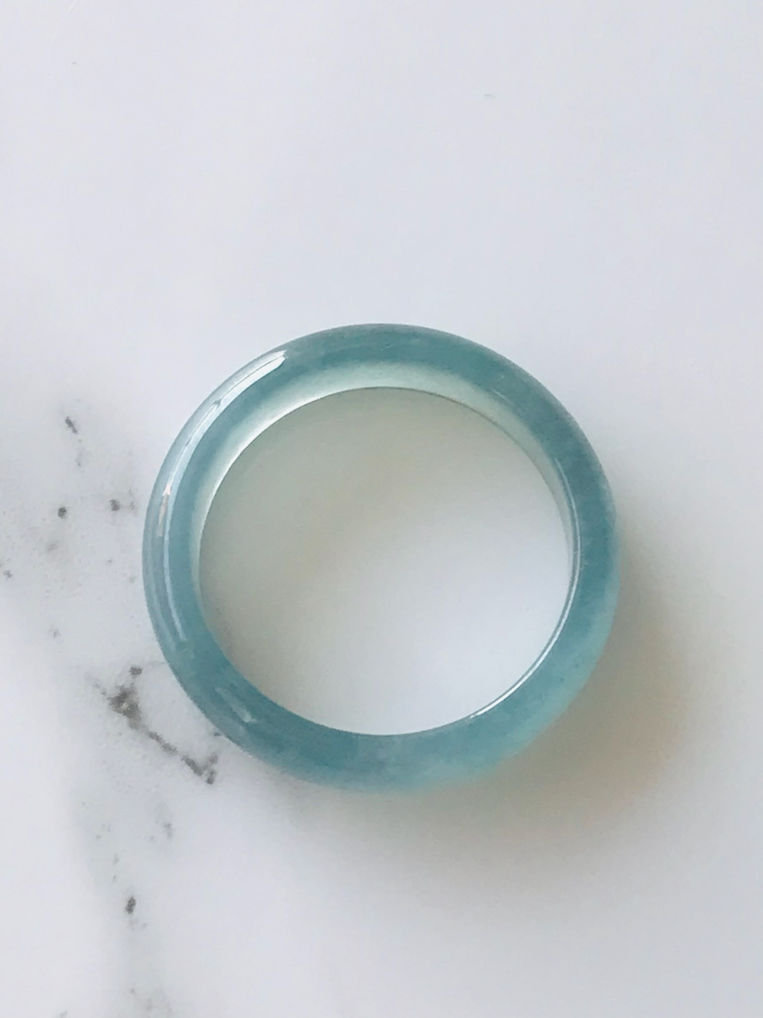 [R138-013］ ジェイド　JADE ヒスイ　本翡翠　くりぬき　リング　天然石　一点物　グアテマラ産　18号