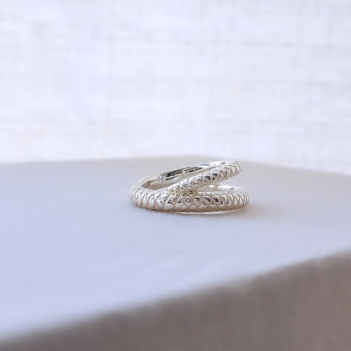 【 蛇の指輪 2本セット 】蛇指輪 太め蛇 蛇リング 蛇アクセサリー シルバー蛇  縁起物  ヘビ 縁起 京都