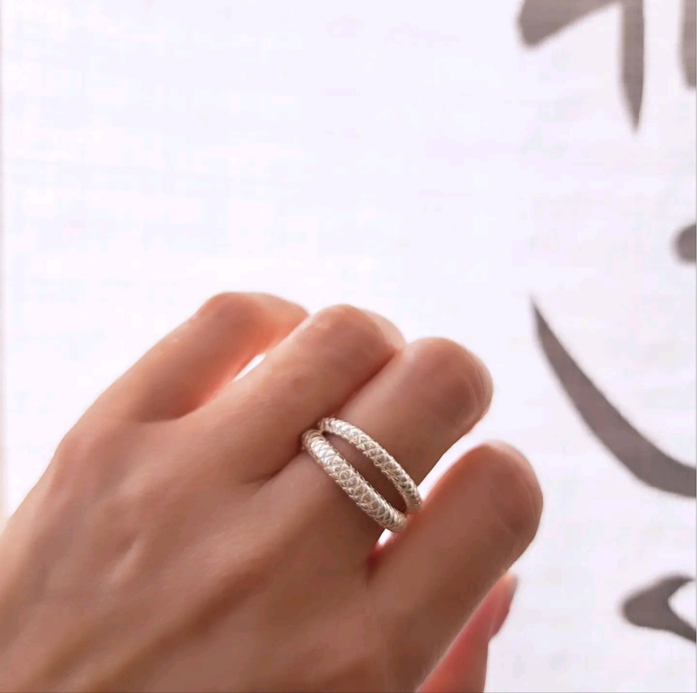 【 蛇の指輪 2本セット 】蛇指輪 太め蛇 蛇リング 蛇アクセサリー シルバー蛇  縁起物  ヘビ 縁起 京都