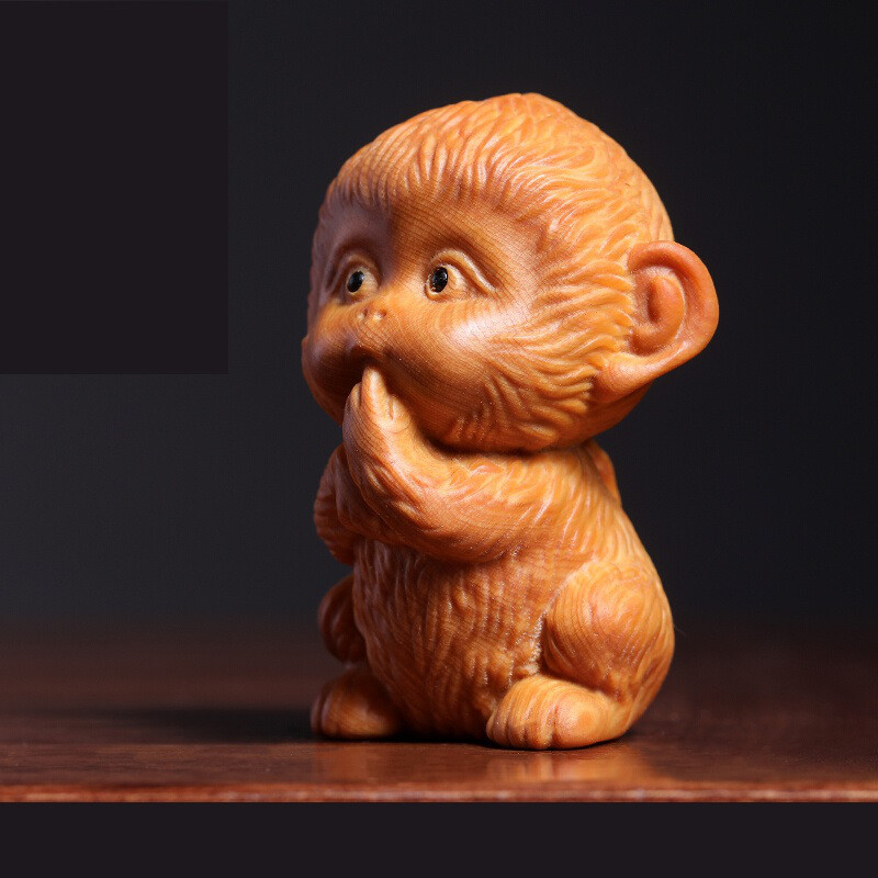 置物 可愛猿 孫悟空香挿 孫大聖 工芸品 置物 装飾品 美術品 茶寵