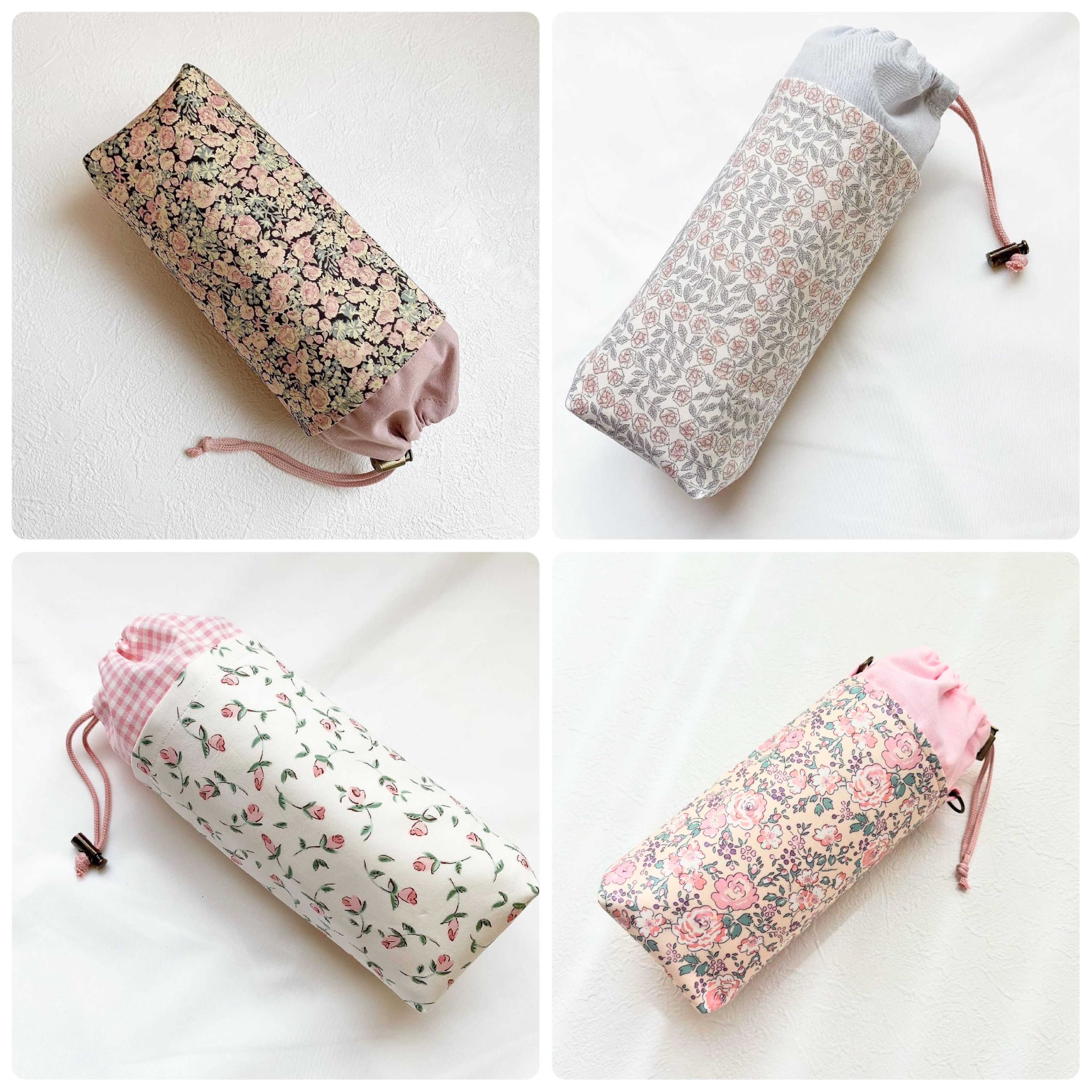 ペットボトルカバー　リバティシンクオブミー/ピンク系　ハンドメイド