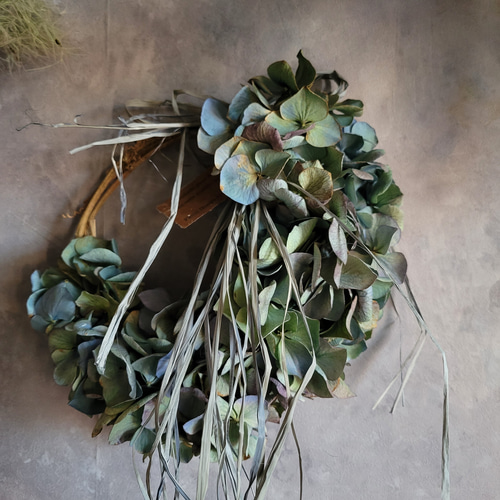 4.アンティーク紫陽花ハーフリース