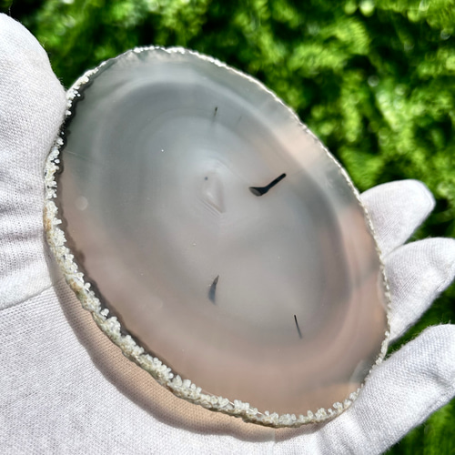 スライスアゲート874瑪瑙鑑賞石石置物オブジェインテリア