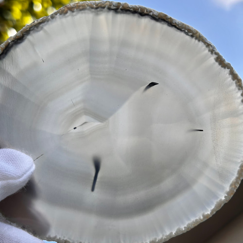 スライスアゲート874瑪瑙鑑賞石石置物オブジェインテリア