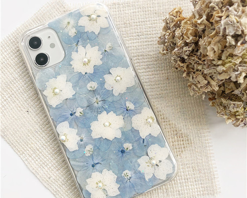 押し花 ケース キッズ携帯 ケース オーダー 全機種対応人気押し花ケーススマホケース iPhone16pro 16