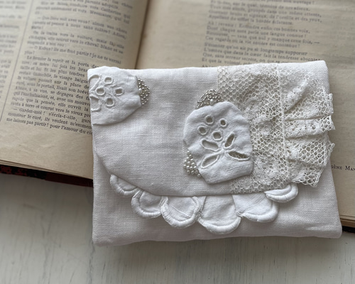 フランスアンティークレースのポーチ フランス アンティークレース - ポーチ france antique race