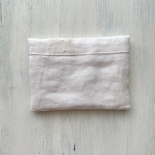 フランスアンティークレースのポーチ フランス アンティークレース で作られた レース ポーチ ローズ