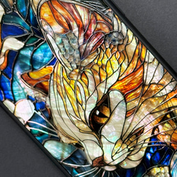 iPhone 17/16 貓咪珍珠母貝設計手機殼，個人化訂製，天然貝殼，柔軟防震，相容於所有型號，型號 052 第5張的照片