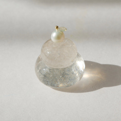 【年内発送完売】天然石の小さな鏡餅　水晶　クリスタル　カーネリアン　パール　オパール　お正月 15枚目の画像