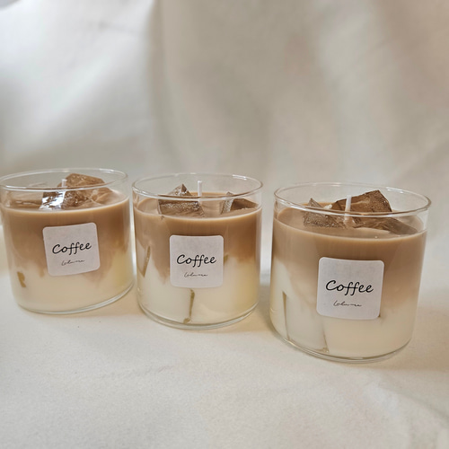 カフェラテ キャンドル コーヒー の香り ソイキャンドル アロマ キャンドル カフェラテキャンドル（コーヒーの香り）アロマキャンドル ソイ