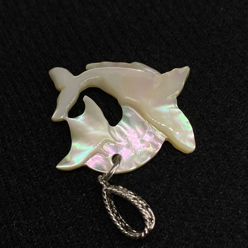 夜光貝アクセサリー【海】 ネックストラップ 海の音色 まるまる