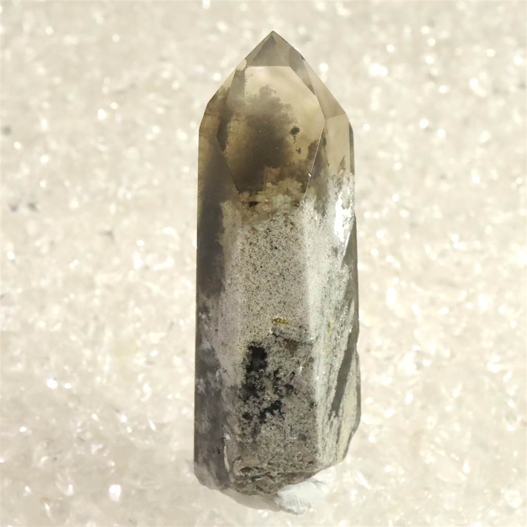 ガーデンクォーツ 庭園煙水晶 66mmポイント原石   磨き 49.0g #21793