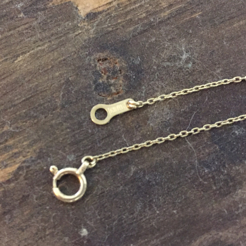 10金・18金・ラウンド・槌目・チャームネックレス ネックレス