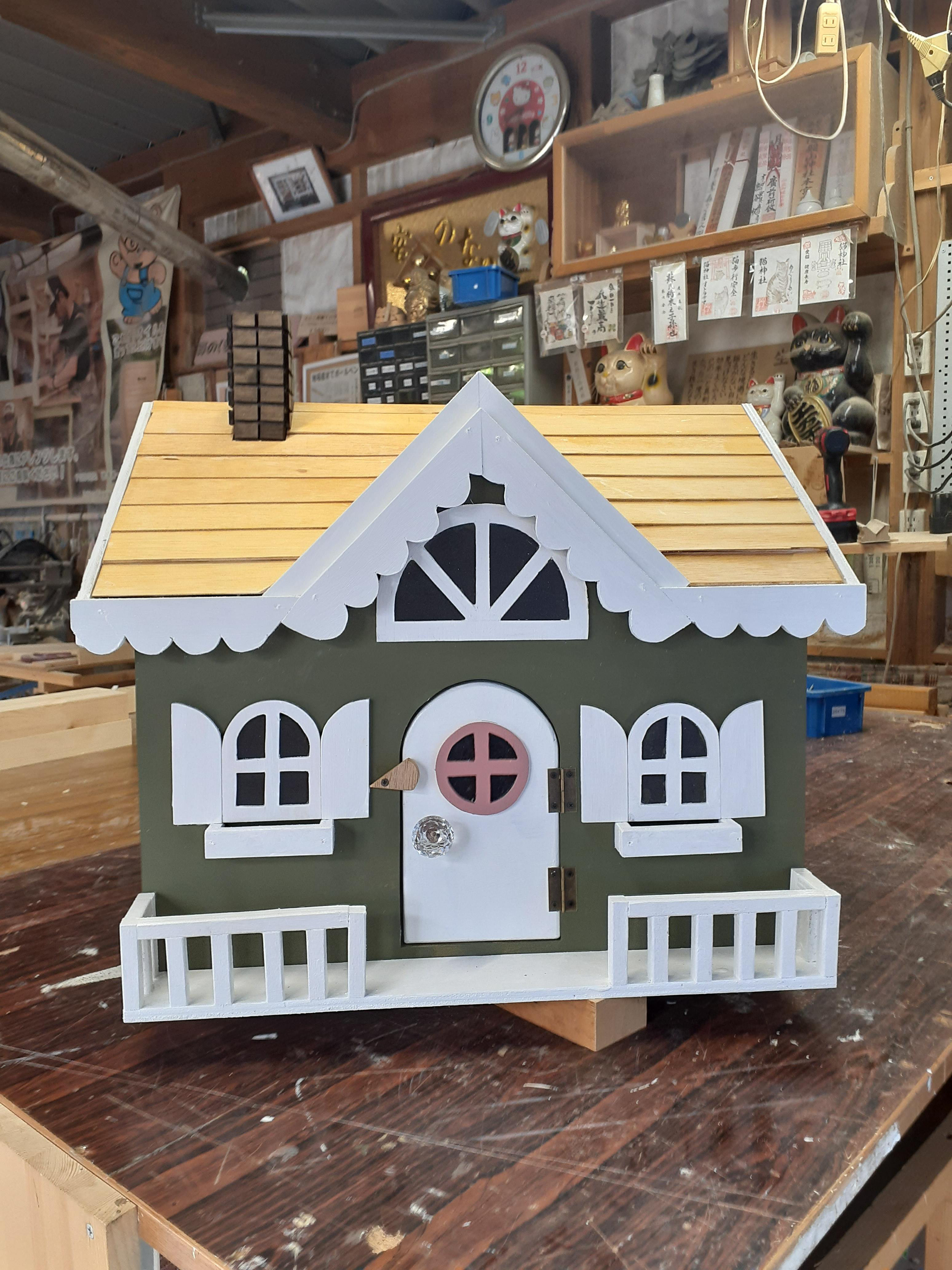 【商品名】メルヘン風ハウス型ポスト　わんちゃんハウス、ねこちゃんハウスにもオーダーOK