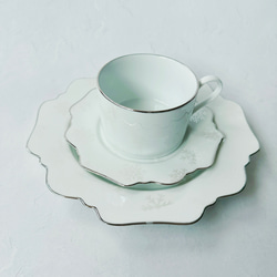 【新品/未使用】手描き、ポーセラーツ/小皿5枚、湯呑み1個 新品/未使用】手描き、ポーセラーツ/小皿5枚、湯呑み1個