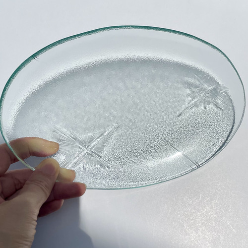 受注生産】楕円皿 レトロガラス 中皿 ミラーズウサ 通販