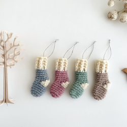 ☆2枚セット☆ エコたわし アクリルたわし 北欧 クロス柄 濃グレー